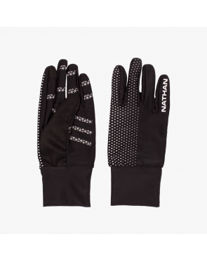 Nathan HyperNight Reflective Gloves Black/Geo Print