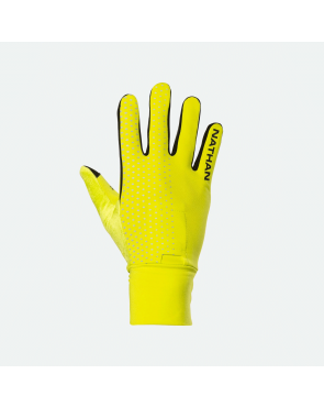 Nathan HyperNight Reflective Gloves Hi Vis Yellow/Geo Print