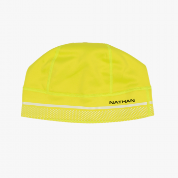 Nathan HyperNight Reflective Beanie Hi Vis Yellow/Geo Print