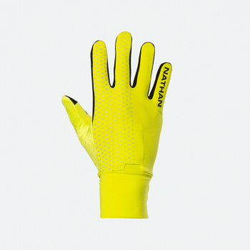 Nathan HyperNight Reflective Gloves Hi Vis Yellow/Geo Print