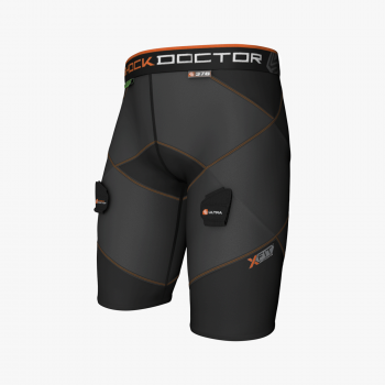 Shock Doctor 378 Ice Hockey Cross Compression Short with AirCore Cup