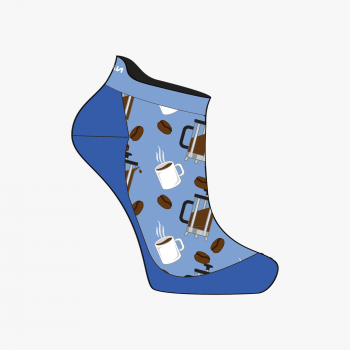 Nathan Fuel Speed Tab Socks Vapor Blue Coffee