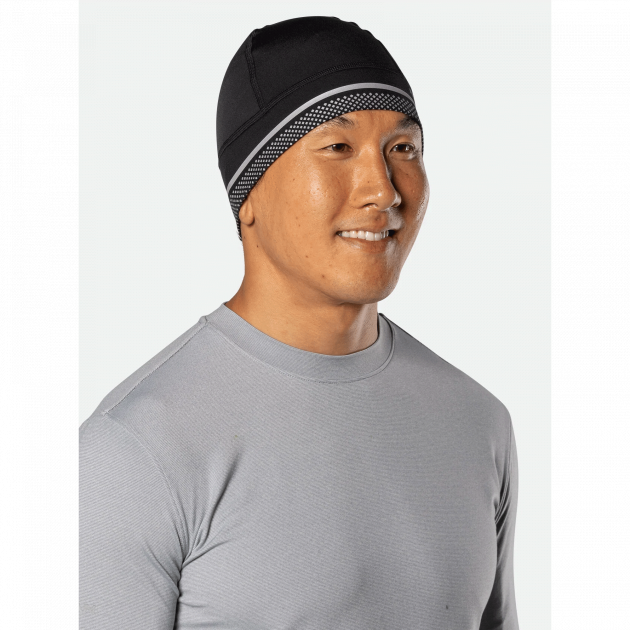 Nathan HyperNight Reflective Beanie Black/Geo Print