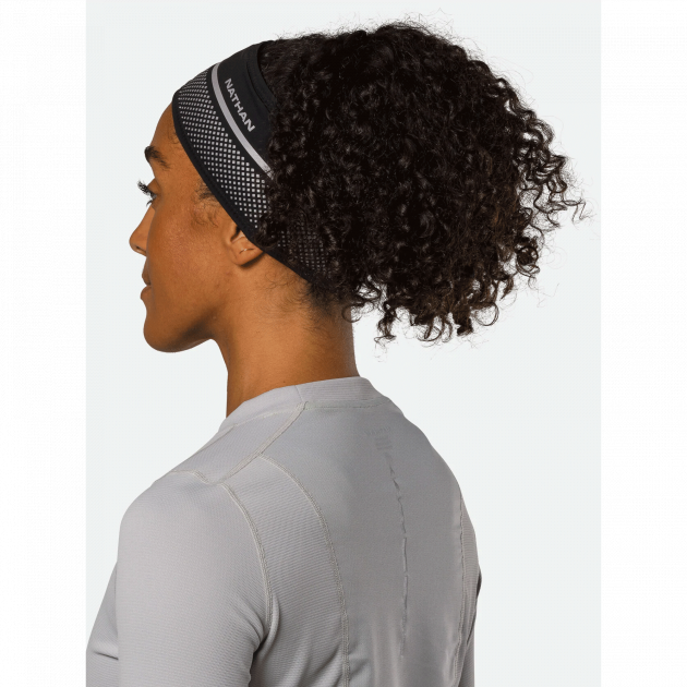 Nathan HyperNight Reflective Headband Black/Geo Print