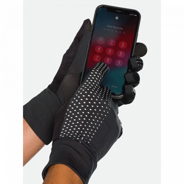 Nathan HyperNight Reflective Gloves Black/Geo Print