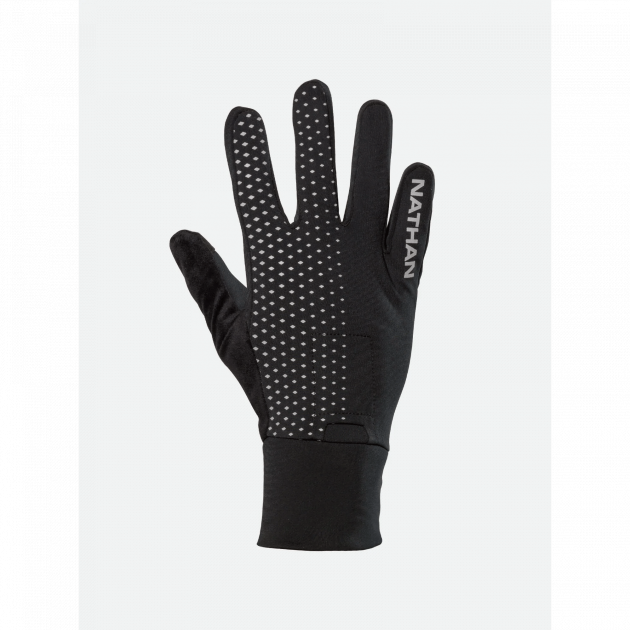 Nathan HyperNight Reflective Gloves Black/Geo Print