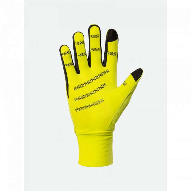 Nathan HyperNight Reflective Gloves Hi Vis Yellow/Geo Print