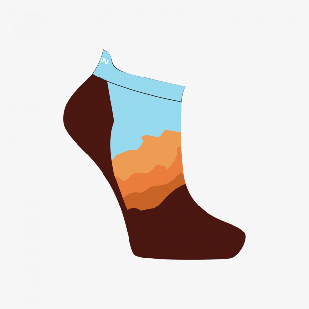 Nathan Adventure Speed Tab Socks Desert Sunset