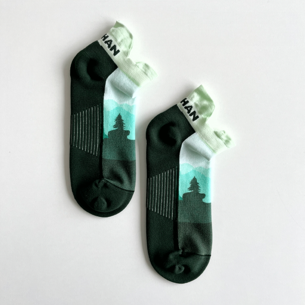 Nathan Adventure Speed Tab Socks Park Green