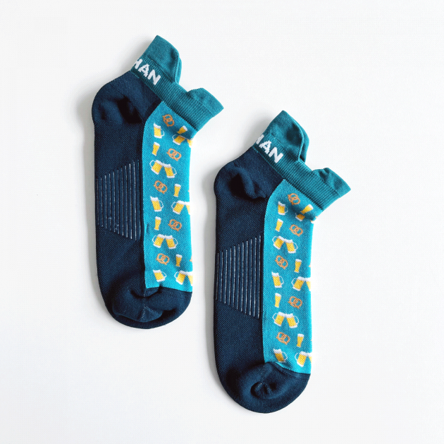 Nathan Fuel Speed Tab Socks Bright Teal Beer